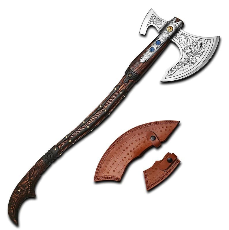 Hand Forged God Of War Functional Axe GOD OF WAR Fully Upgrade Replica Axe