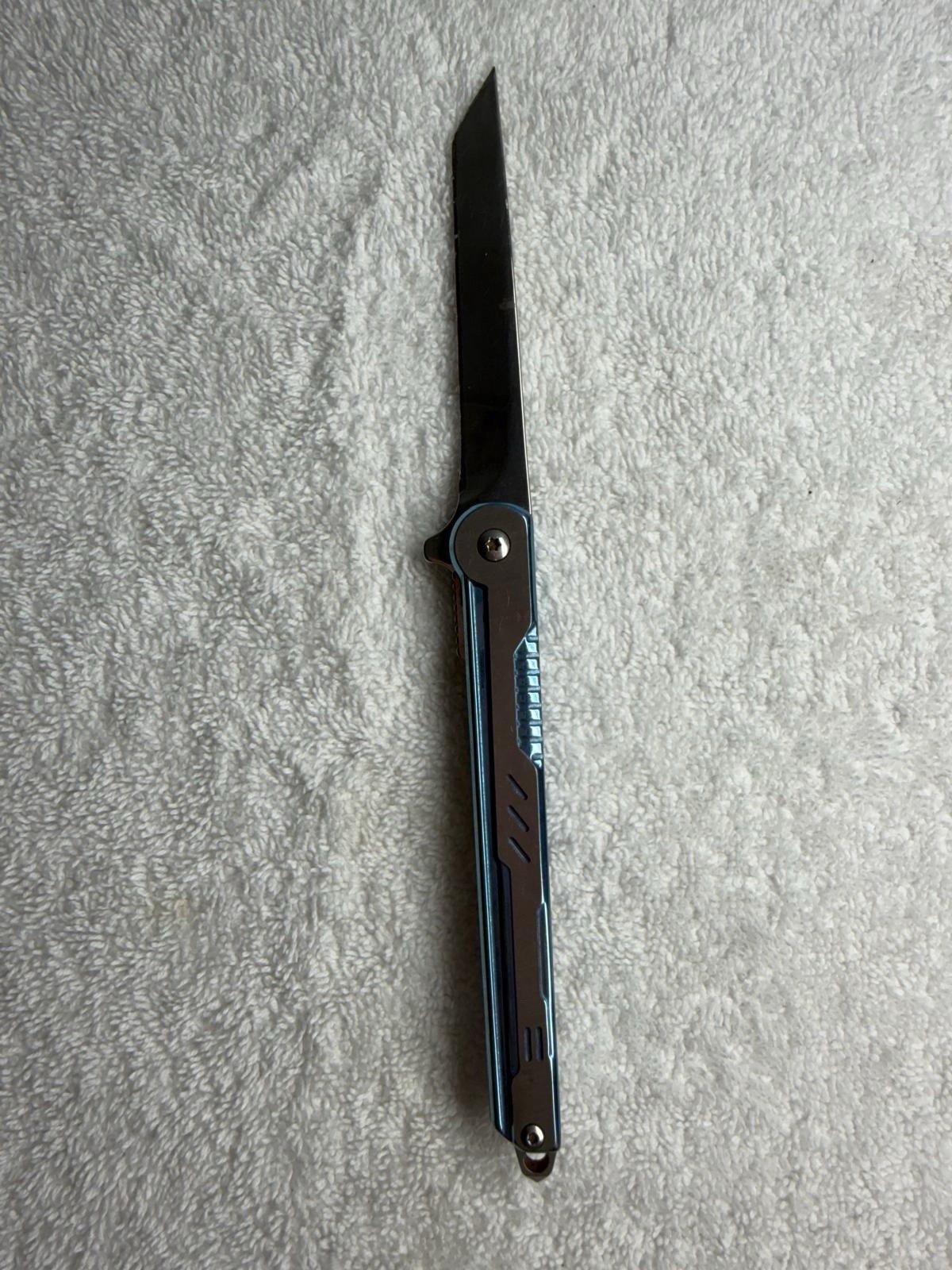 Stainless Steel EDC Pocket Knife, SS Handle, Ball Bearing Pivot, M390 Stainless