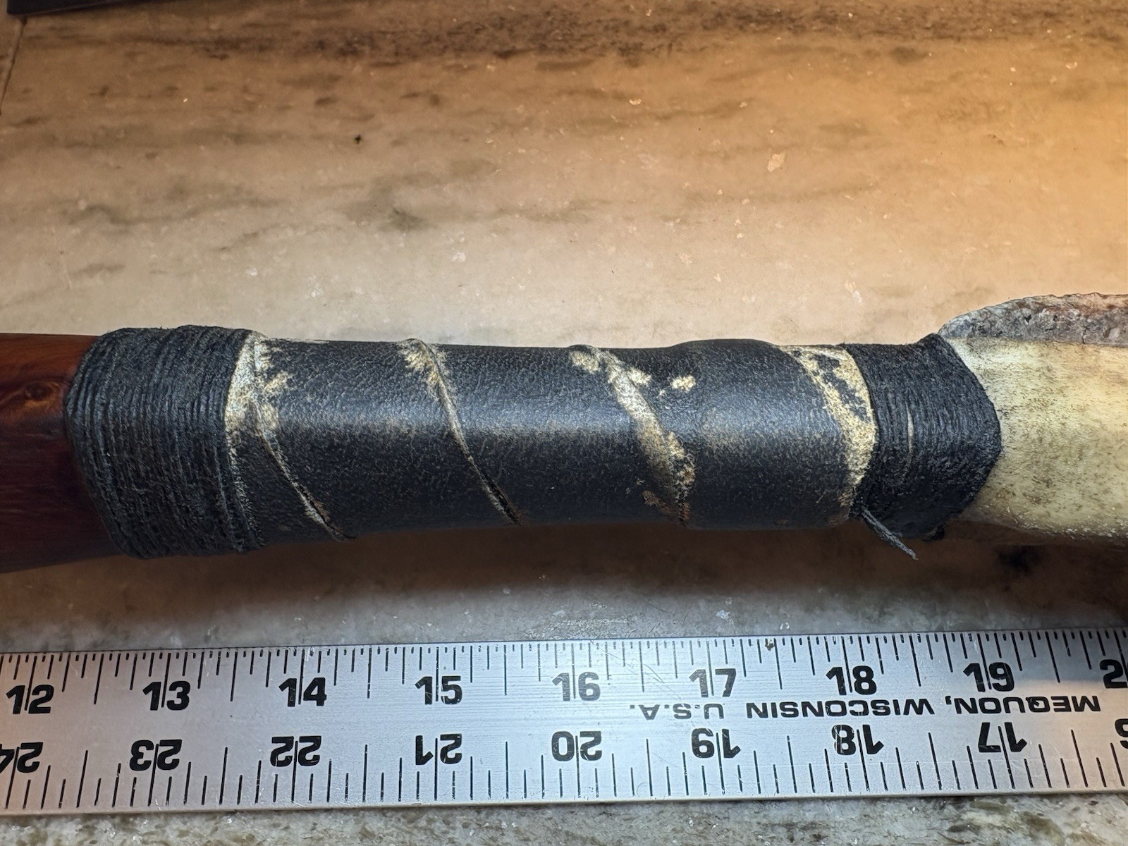 Fire Hardened Red Cedar Giant Woodpecker Effigy Two Handed Battle Club Crusher