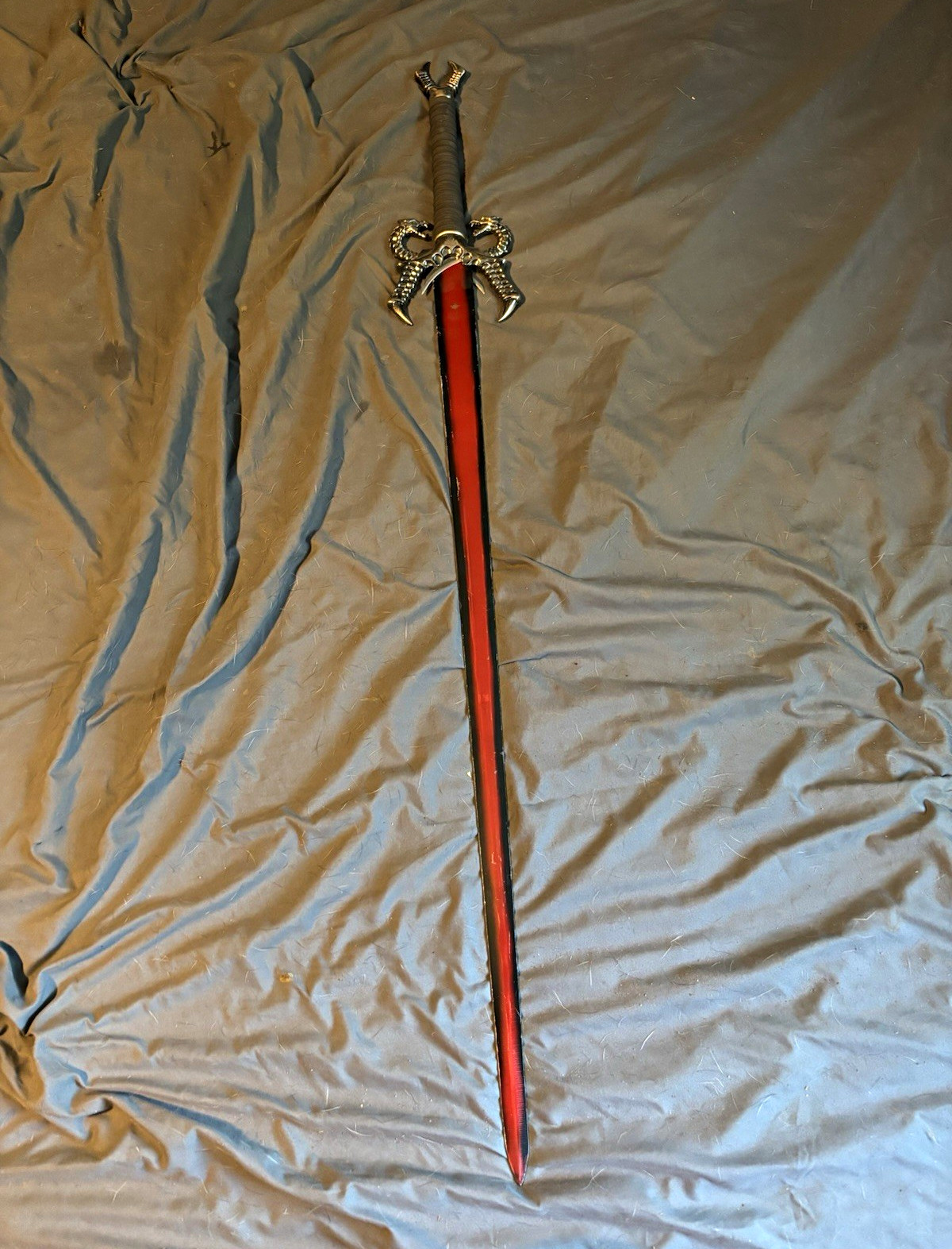 Medieval Dragon Broadsword Reproduction Stainless Steel Blade Leather Handle