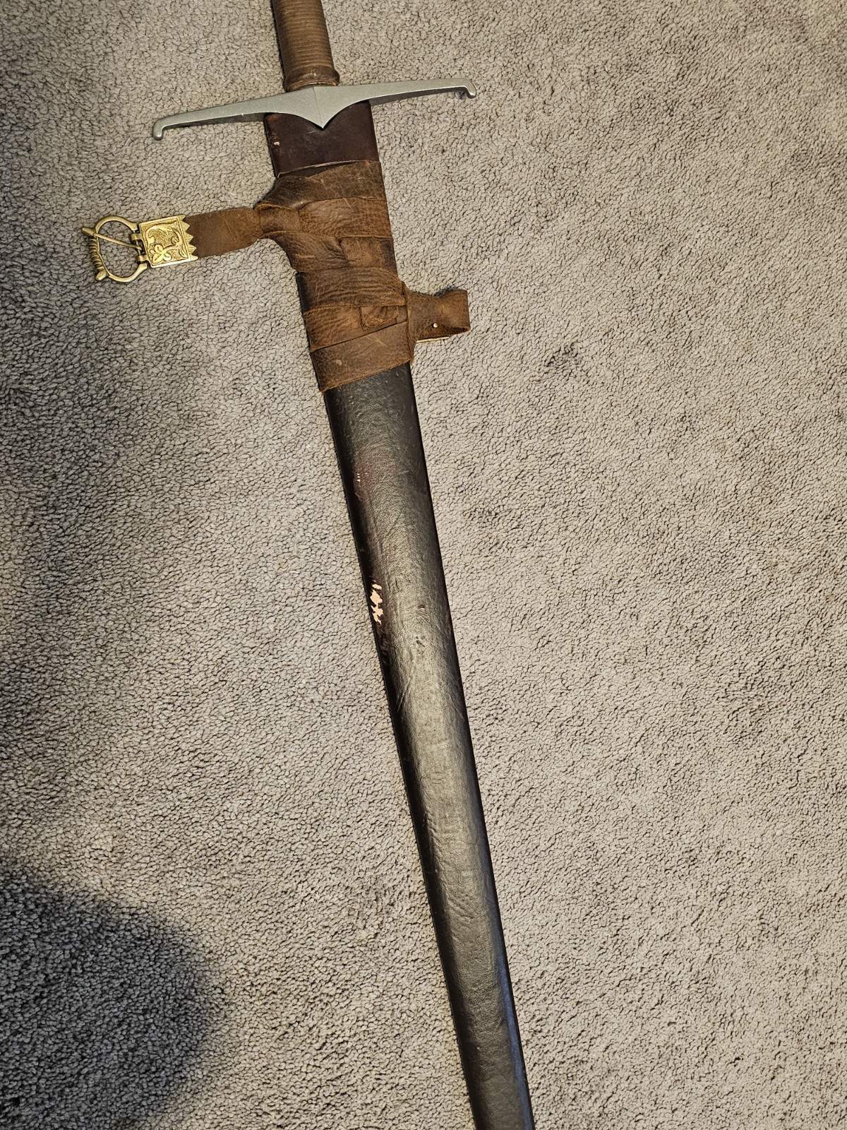 CAS Kingston Arms Practical Blunt Hand-and-a-Half w/ hanging scabbard