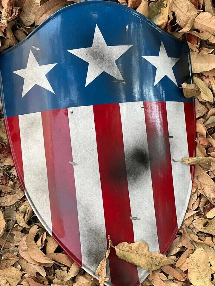 Captain America First avenger warrior Shield WWW 11 Replica cosplay shield 24″
