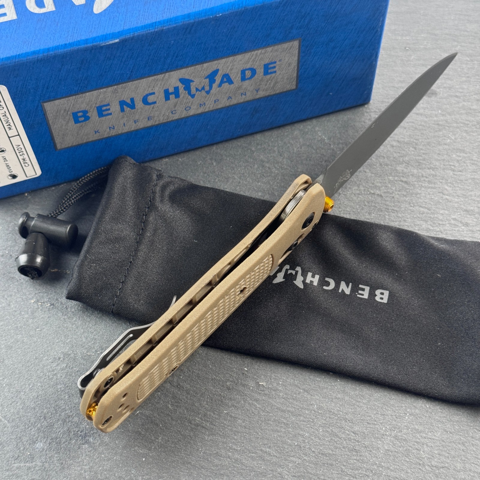 Benchmade Bugout 535GRY-1 Ranger Green Grivory Handle CPM-S30V Folding Knife