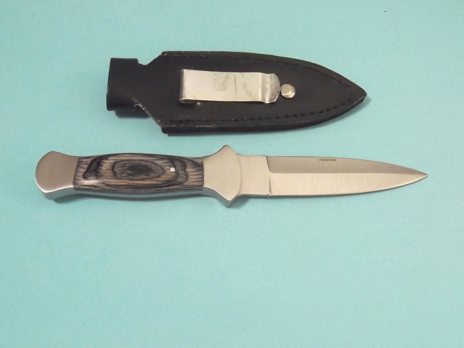Boot Knife 203403 Black wood dagger full tang knife 7 1/2″ overall PA3403 NEW!