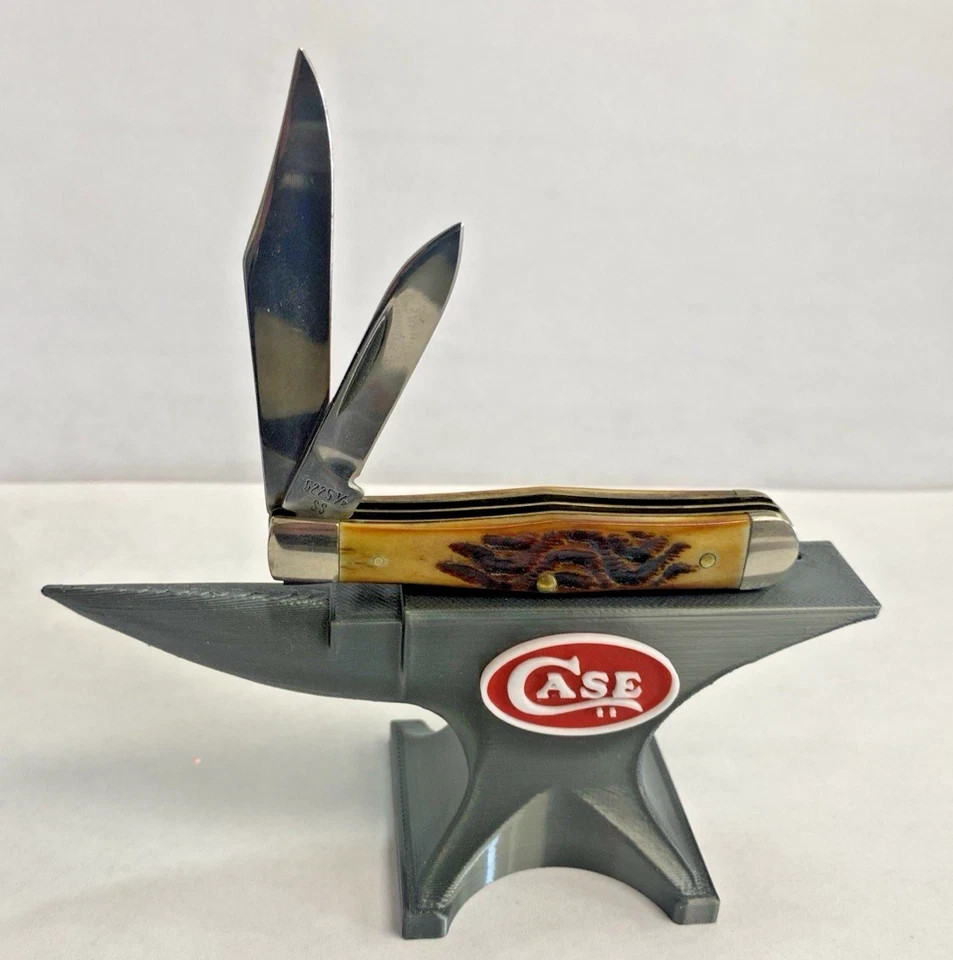 Gray Anvil Knife Display Case Stand with Magnet – Brand New