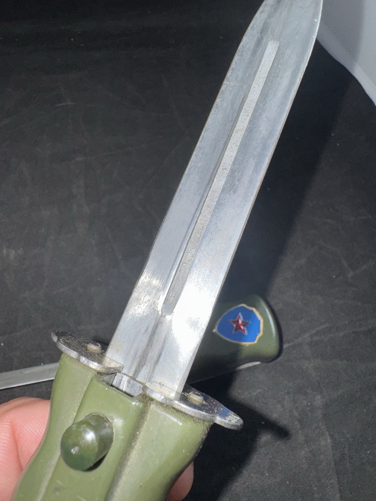 CHINESE PRC POLICE DAGGER RETRACTABLE BLADE Safety Knife Rare