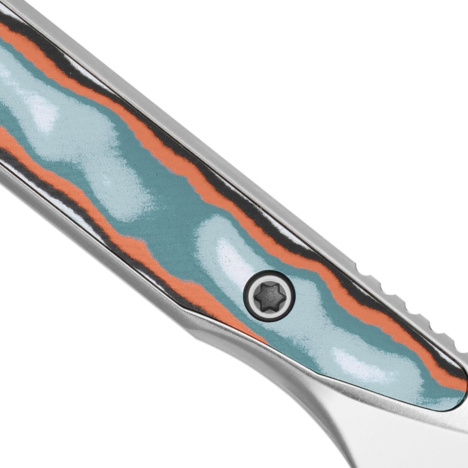 Kizer Cannoli Keychain Fixed Knife AUS-10 Blade Micarta Handle + Sheath 1089A1