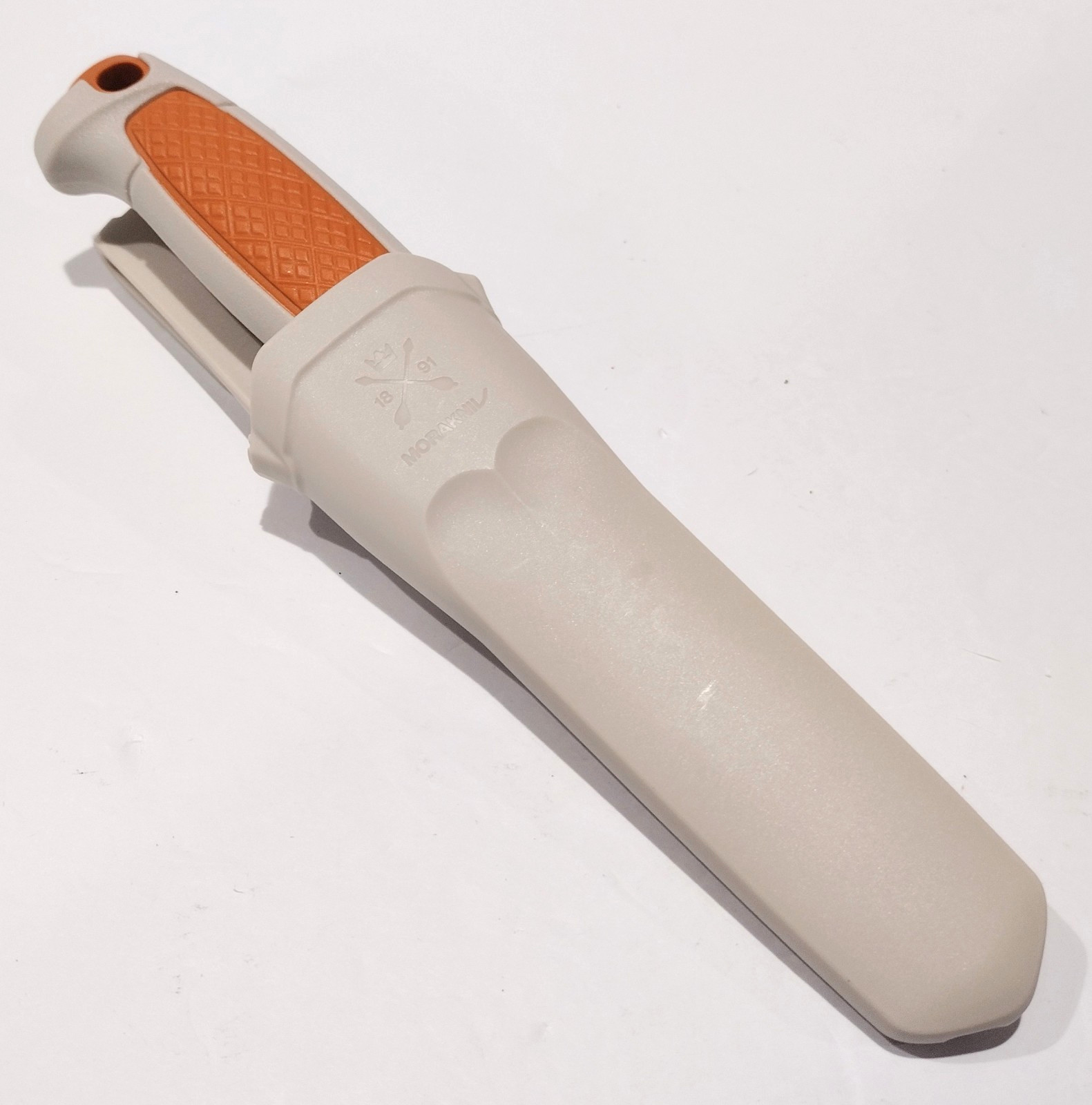 MORA SWEDEN MORAKNIV ORANGE/BEIGE RISBERG (C) GERMAN CARBON STEEL UTILITY KNIFE