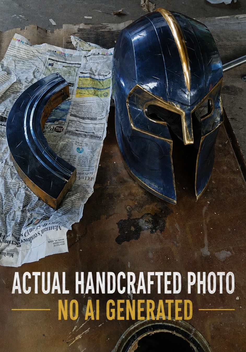 Agamemnon Helmet with Crest – Greek Warrior Replica Armor