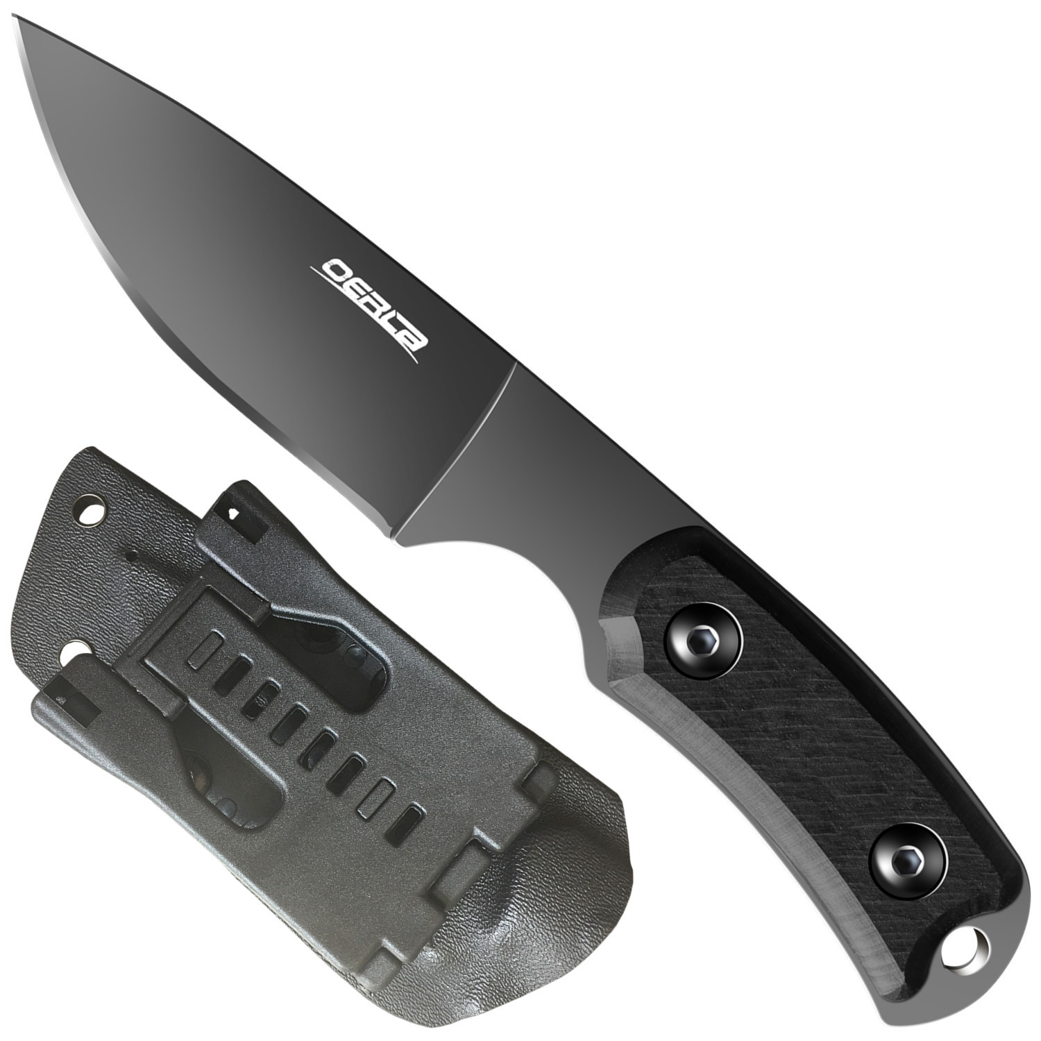 Oerla TAC OLF-1011 Fixed Blade Outdoor Survival Tactical Knife with Kydex Sheath
