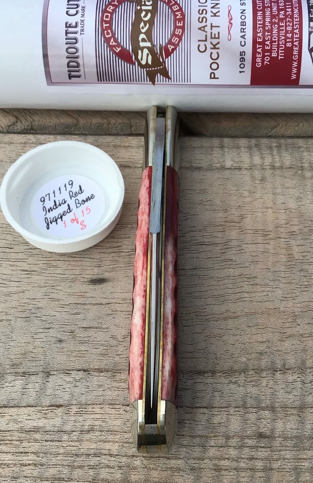 Great Eastern Cutlery 971119 Allegheny India Red Jig 2026 Assembly 1 of 15!