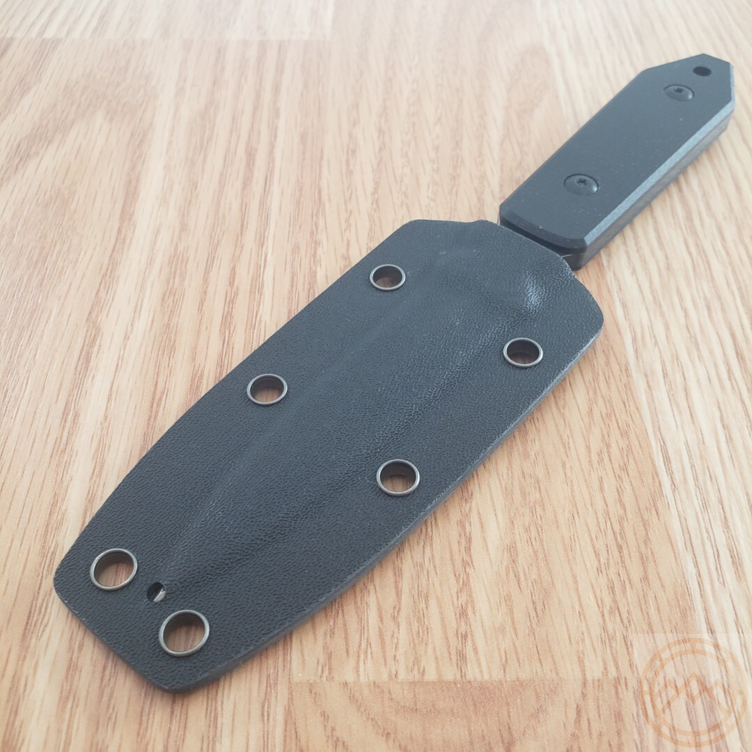 Fred Perrin La Dague Fixed Knife 3″ Double Edge 440C Steel Blade Micarta Handle