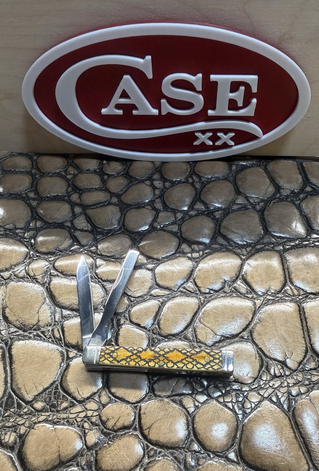Case XX Case Exclusive CA58213-E 2-Blade Slipjoint SS Bone Handle Knife