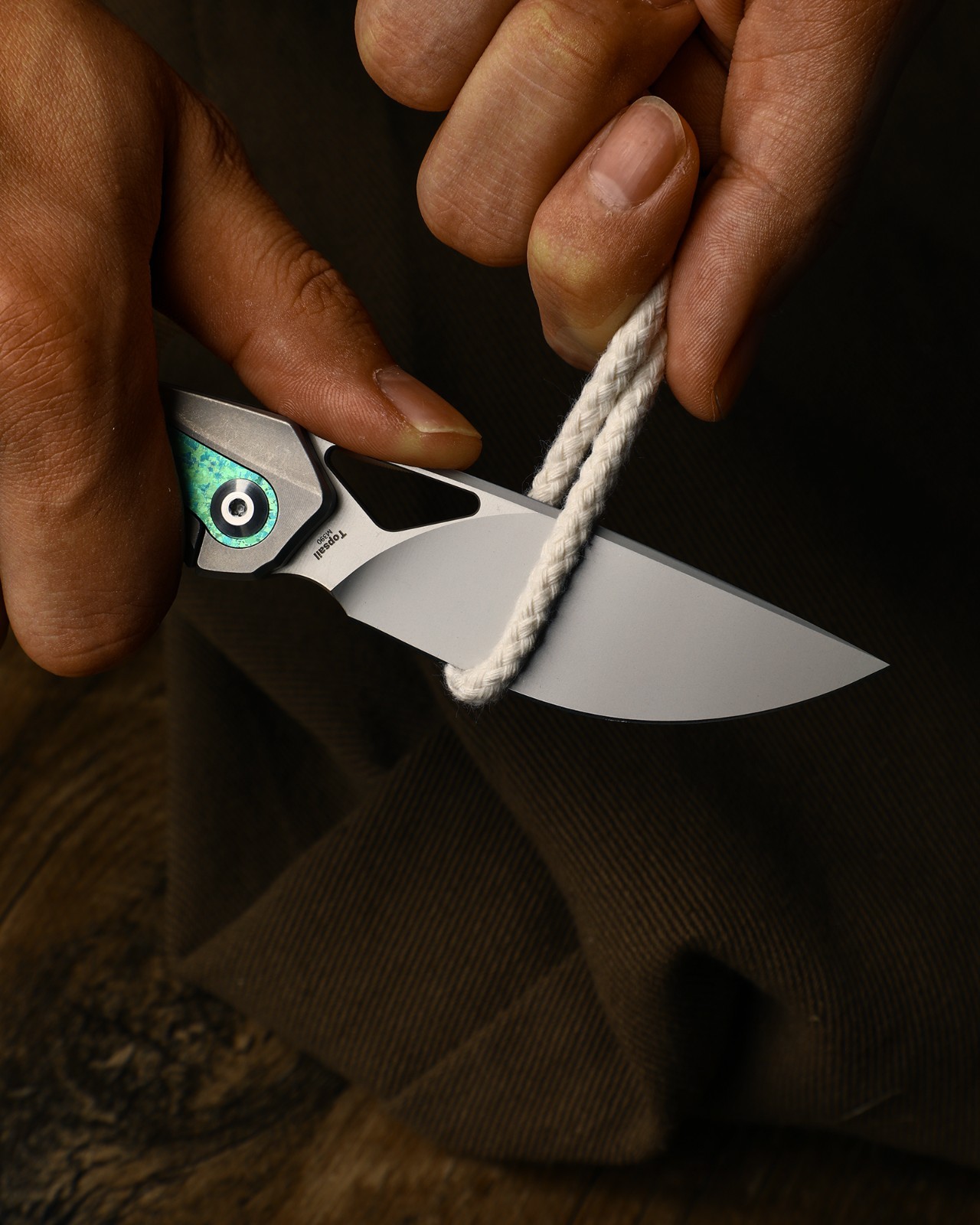 Kizer Topsail EDC Folding Pocket Knife M390 Blade Titanium Handle Ki3735A4