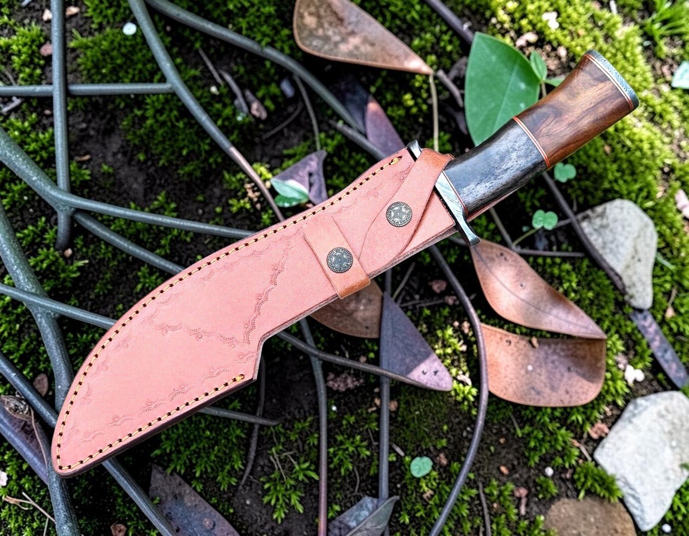 Custom Handmade Damascus Steel 15 Inches Bowie Knife – Hunting Knife