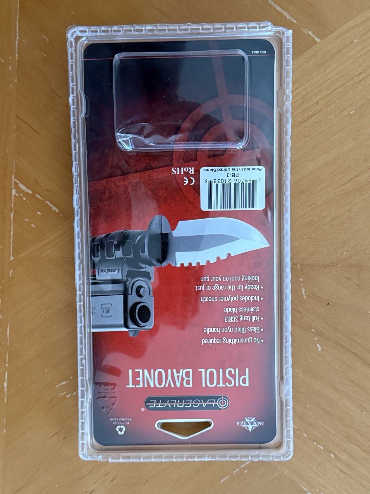 laserlyte Kabar,KaBar,Ka-Bar bayonet Glock Pistol knife (discontinued)SEE PICS!