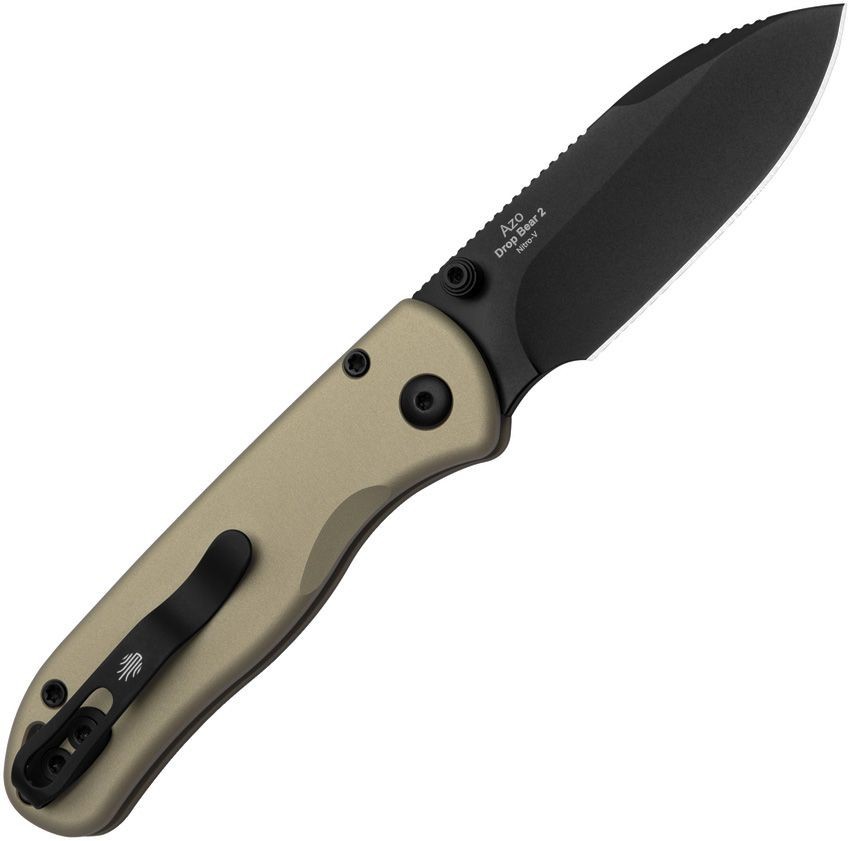 Kizer Cutlery Drop Bear 2 Folding Knife 3″ Nitro V Steel Blade Aluminum Handle