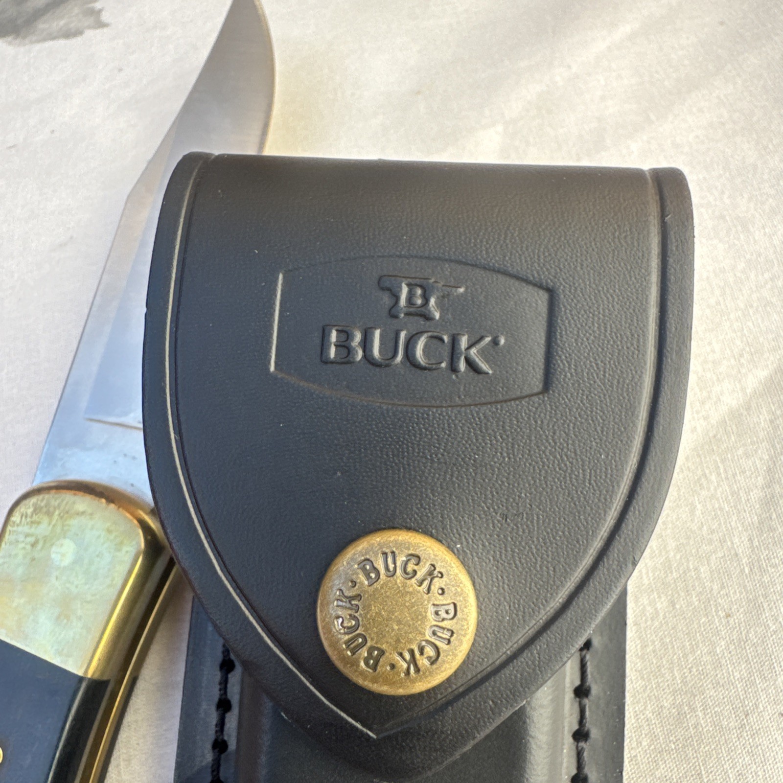 2024 Buck 110 USA Folding Hunting Knife w/ Sheath *Pre-Owned