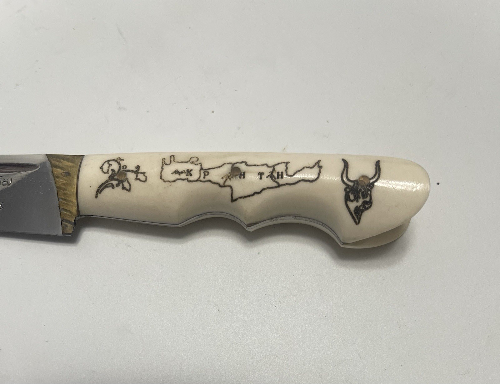 Original Greek Cretan Handmade Knife , Vintage Collectible , MINT