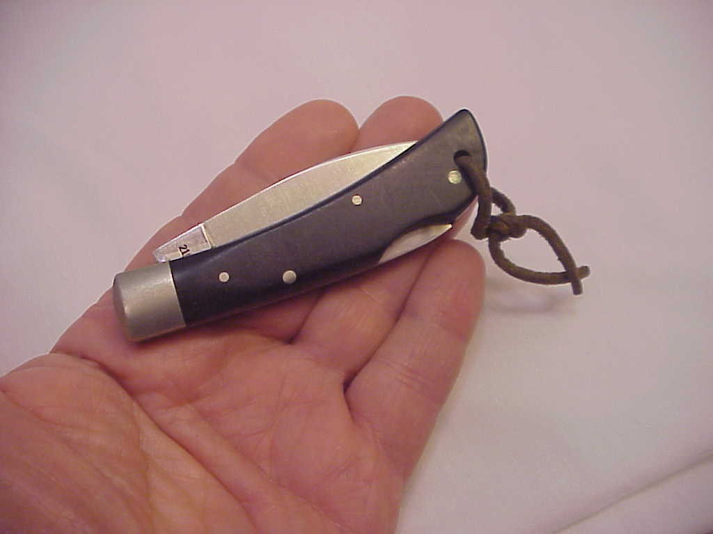RARE & VINTAGE CASE XX SLICK BLACK LOCKBACK Pocket KNIFE 10 DOT 21051 LSSP