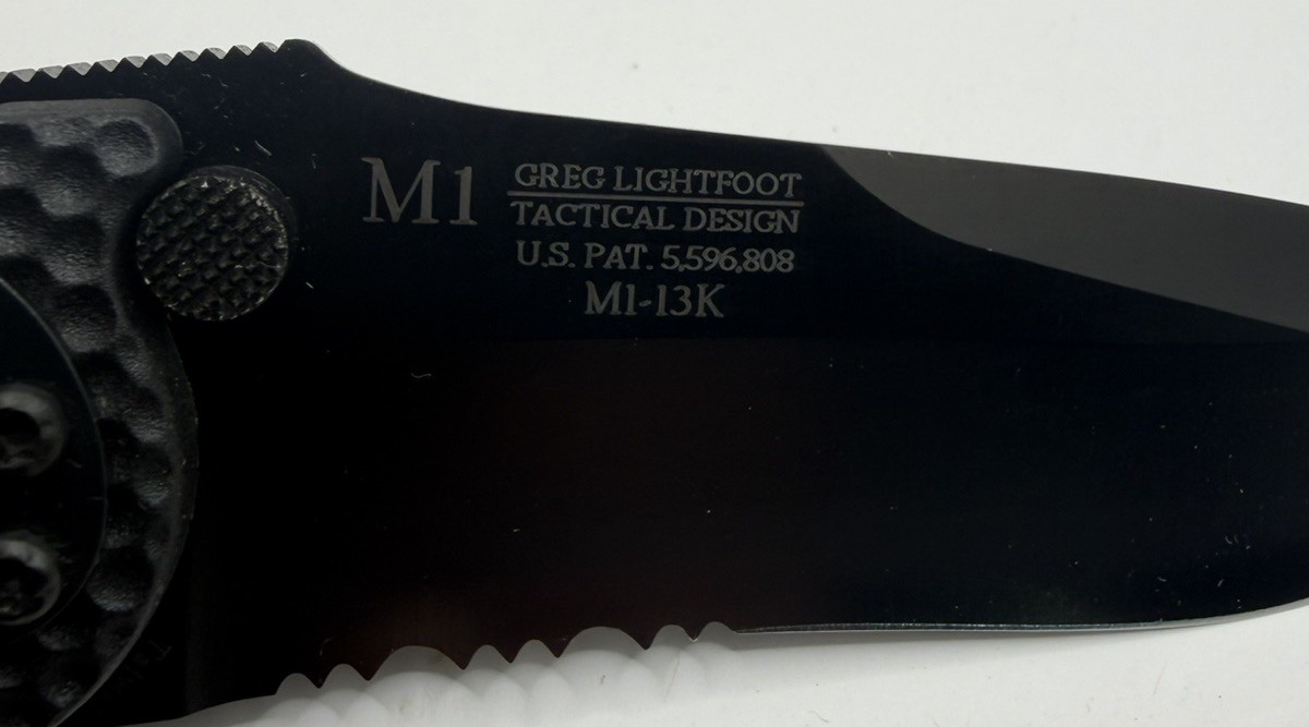 VINTAGE CRKT M1-13K Lightfoot M1 Greg Lightfoot Tanto Folding Knife NOS