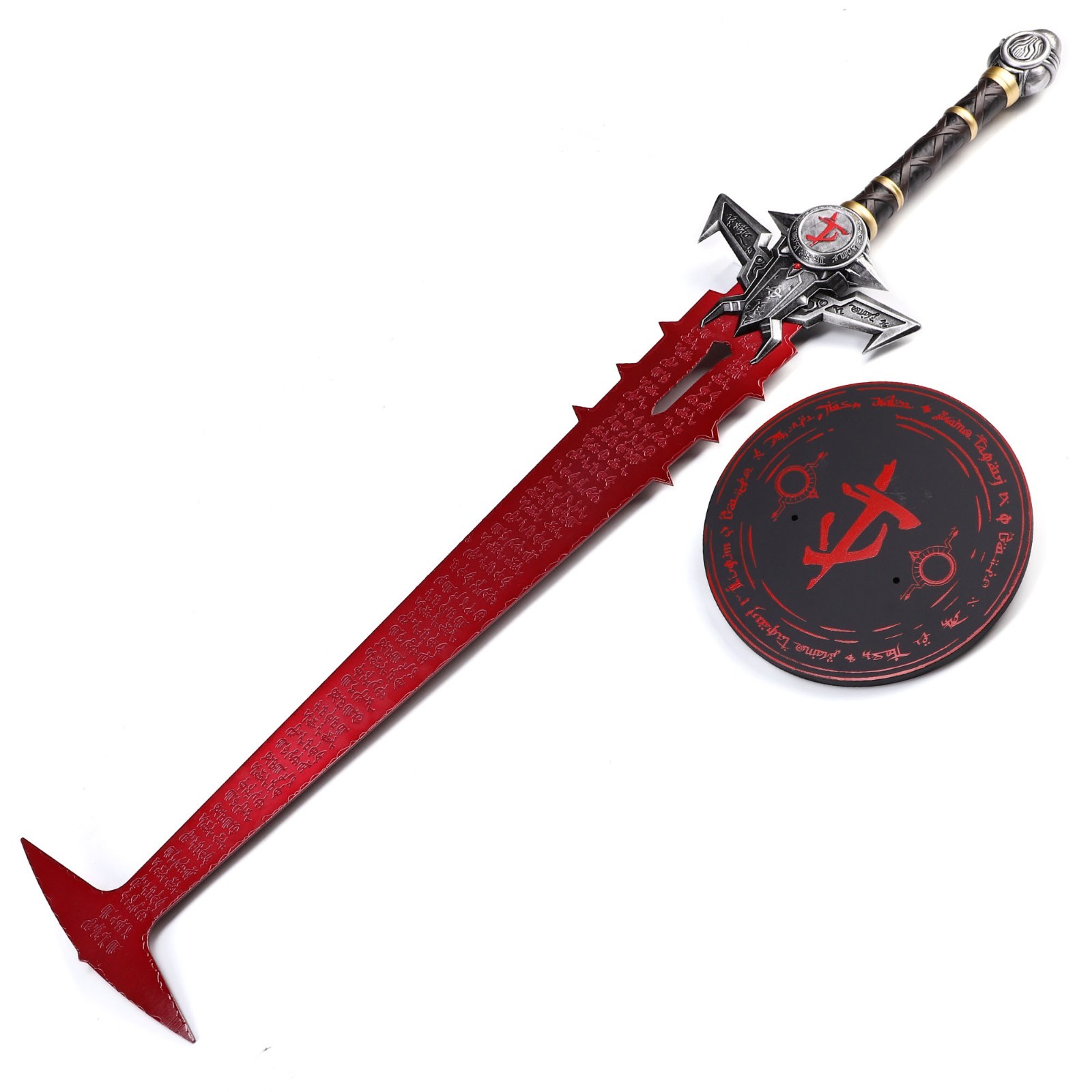 45 inchs The Crucible Blade Sword Metal Replica with Display Stand