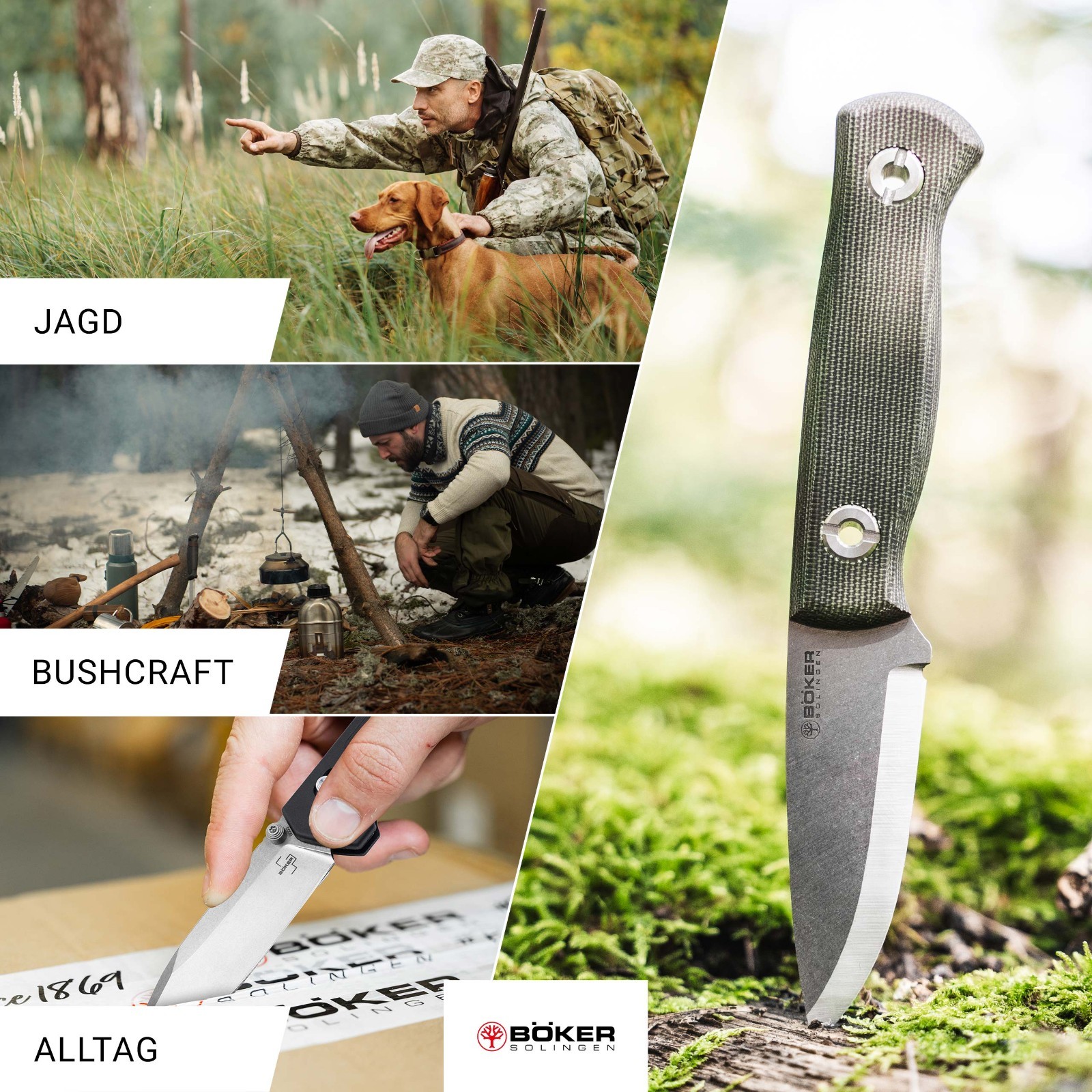 Boker Vigtig vs. Wild Fixed Knife 3.35″ MagnaCut Blade Micarta Handle ✔️ 121509