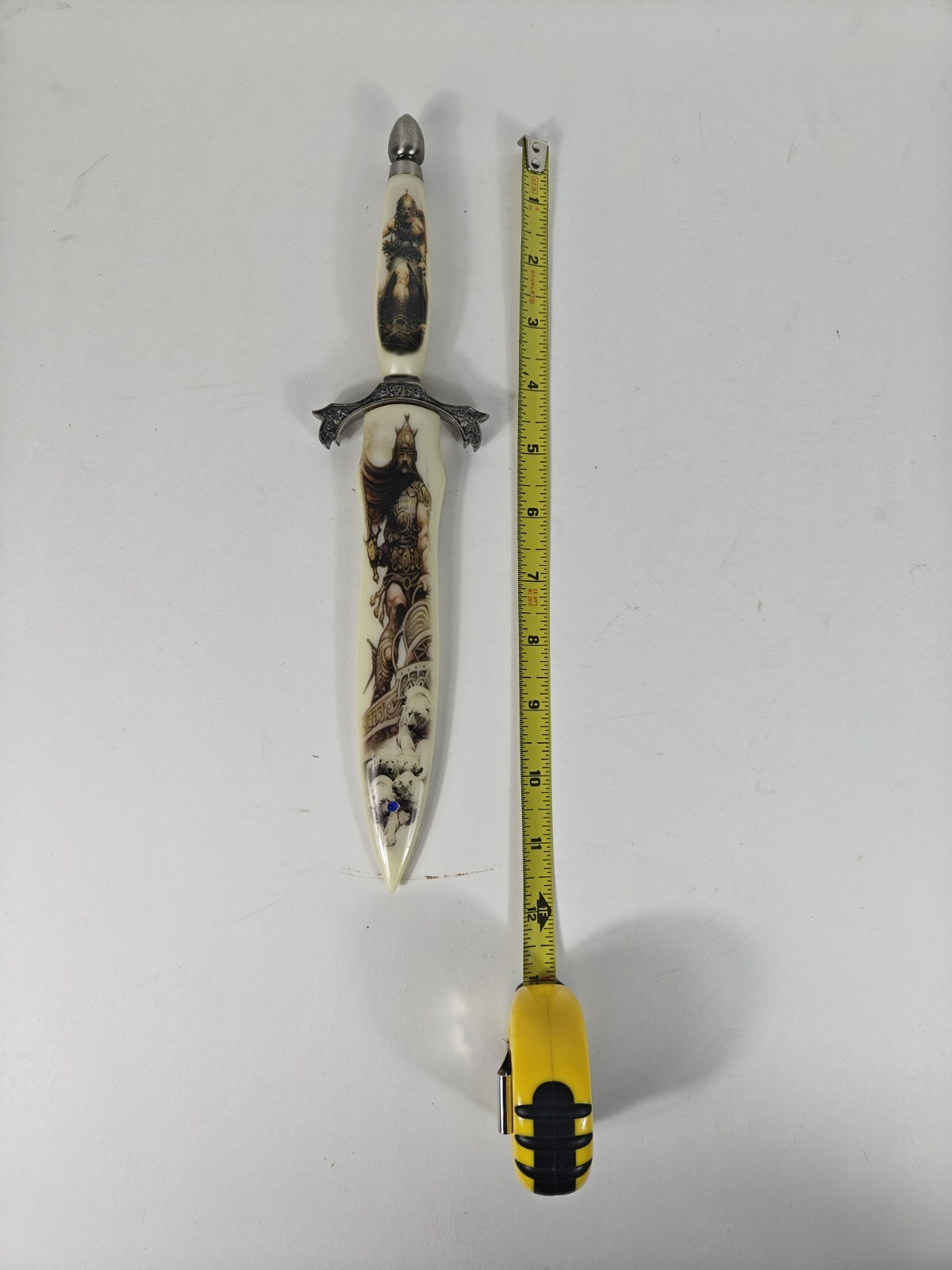 Fantasy Dagger Stainless Steel Made In China 2 Sided Wizard White