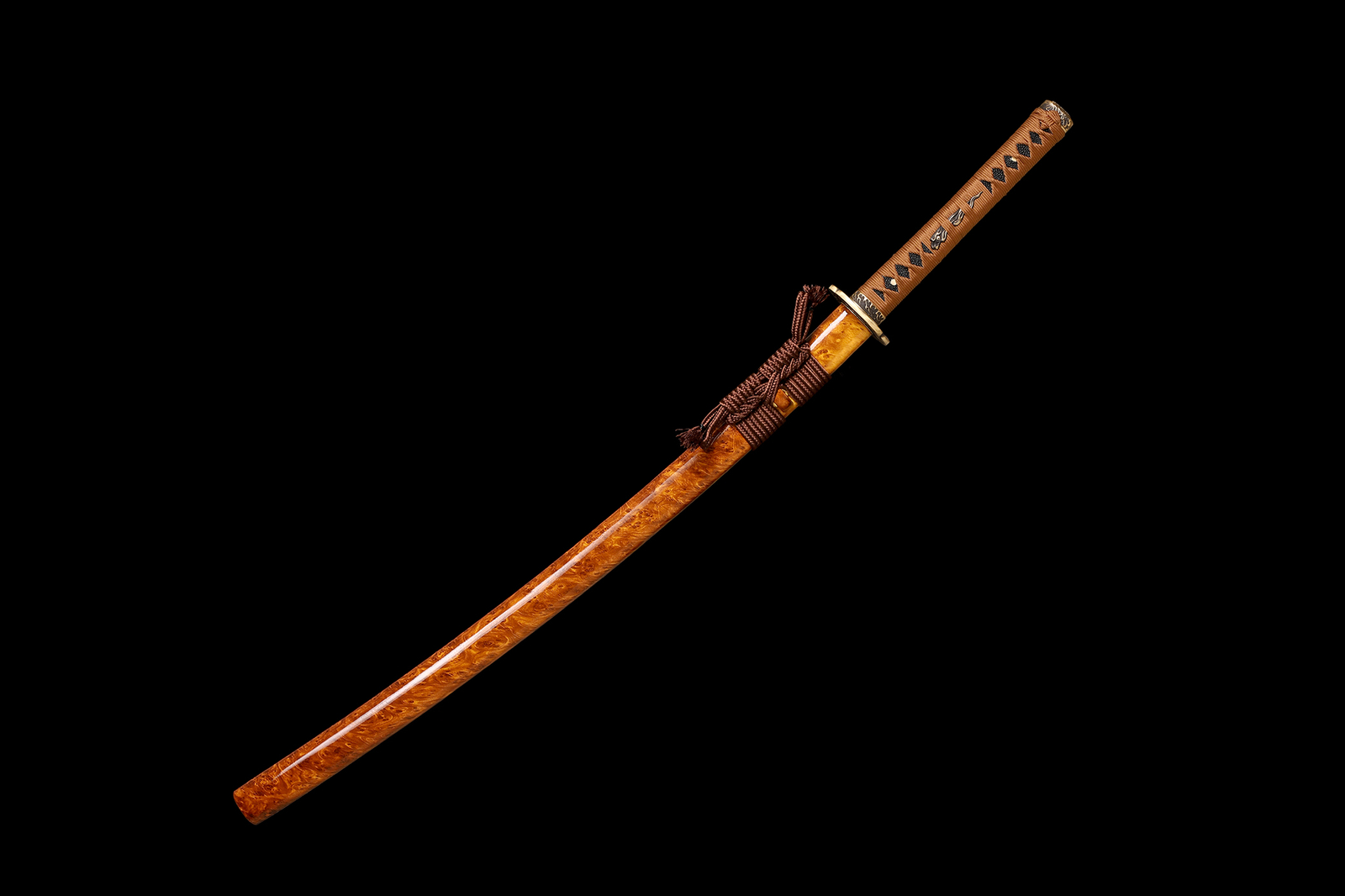 Polished Japanese Samurai Katana Sword L6 Steel Clay Tempered Real Hamon