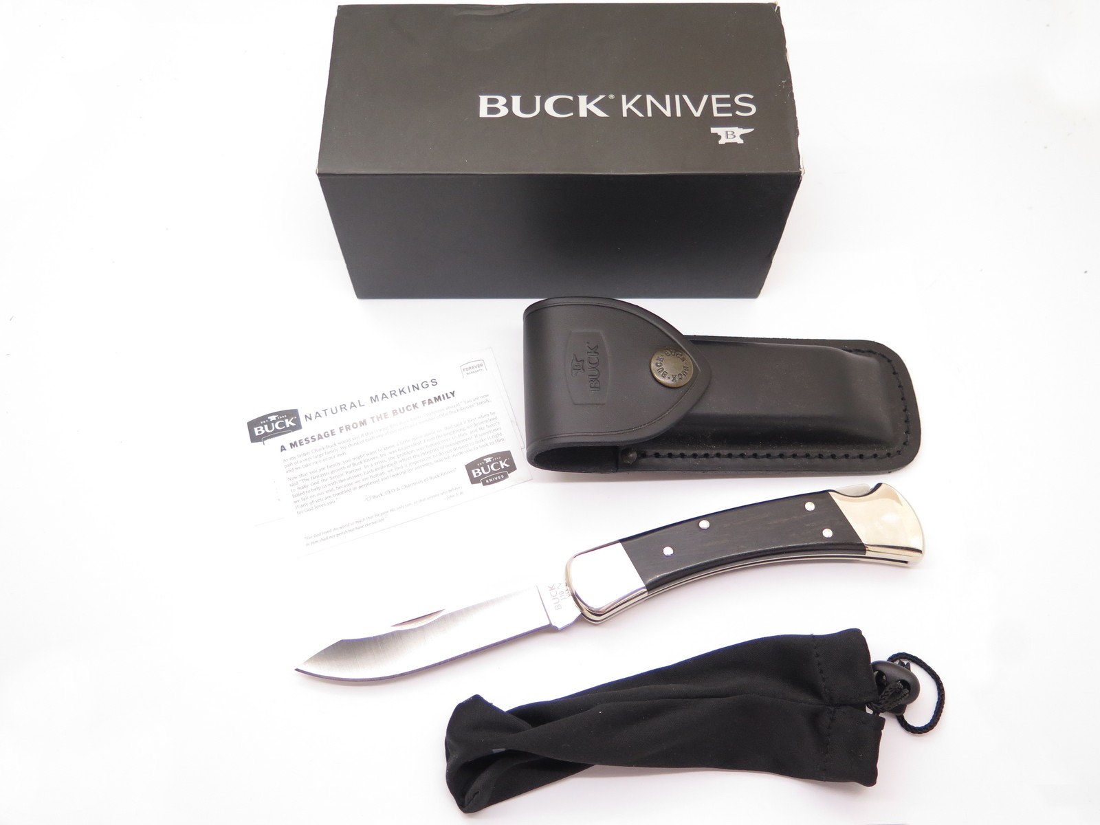2024 Buck 110 Folding Hunter Limited S30V Drop Point Ebony Handle Lockback Knife