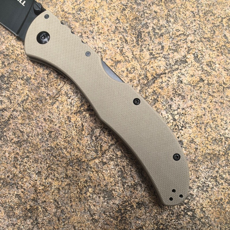 Broken Skull Lock Back CTS XHP Desert G10 Handle Pocket Folding Edc