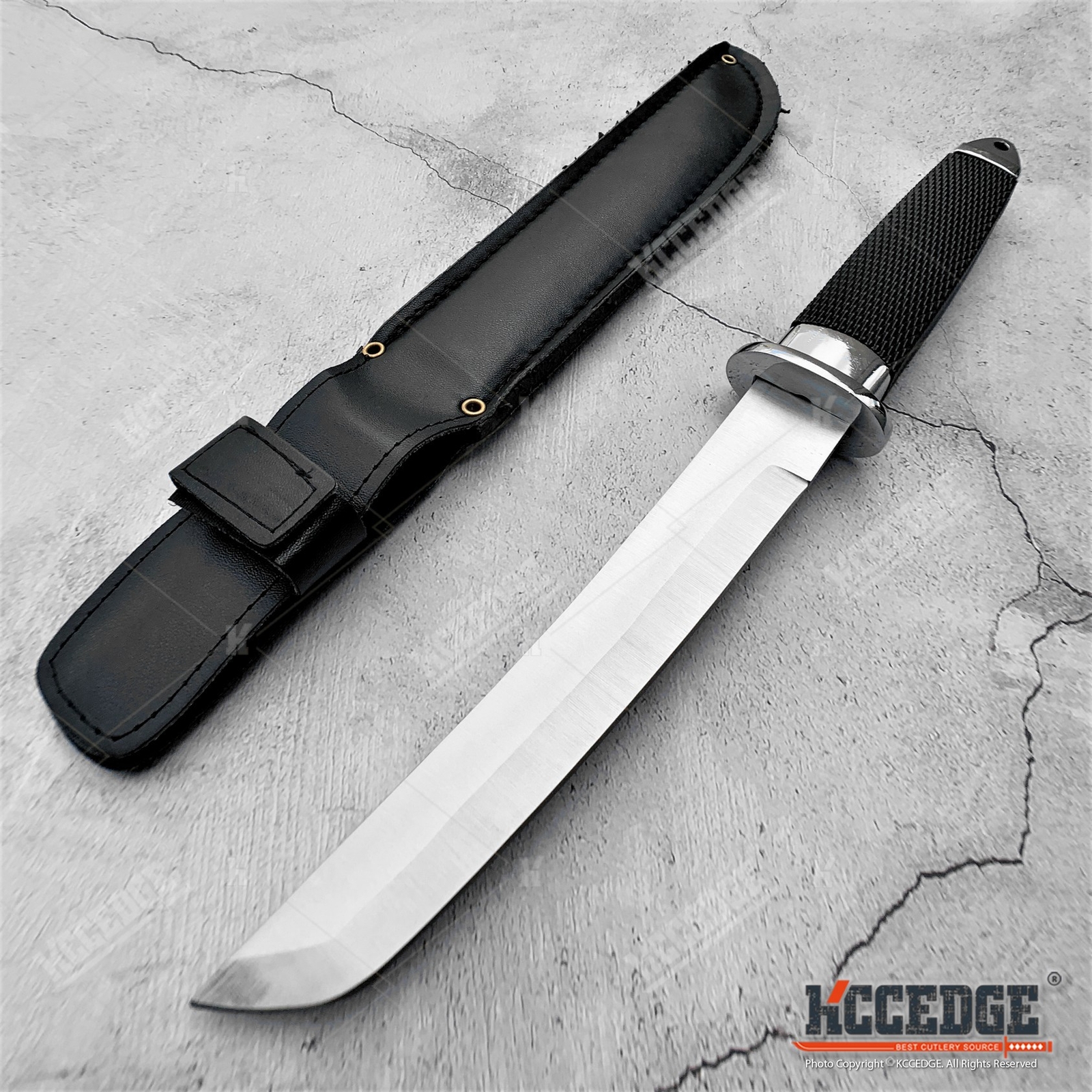 12.5″ SAMURAI STYLE TANTO FIXED BLADE KNIFE MILITARY Knife SURVIVAL CAMPING GEAR