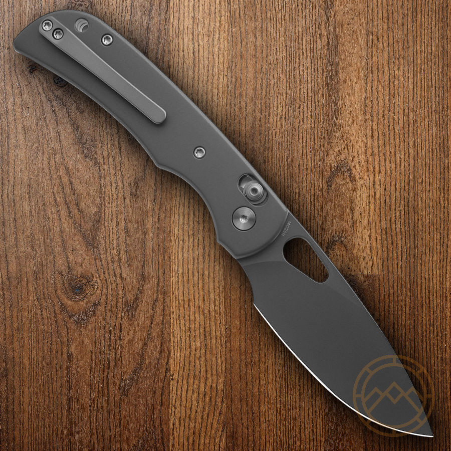 Miguron Knives Moyarl Folding Knife 3¼» 14C28N Steel Blade Gray Titanium Handle
