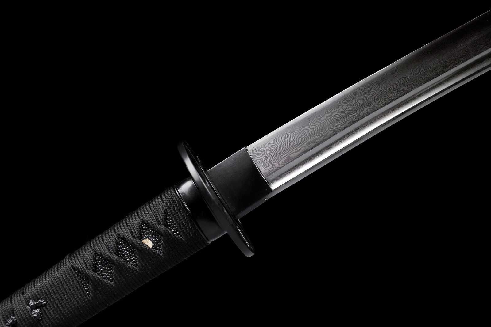 Handmade Japanese Samurai Katana Sword Damascus Folded Steel Full Tang Sharp