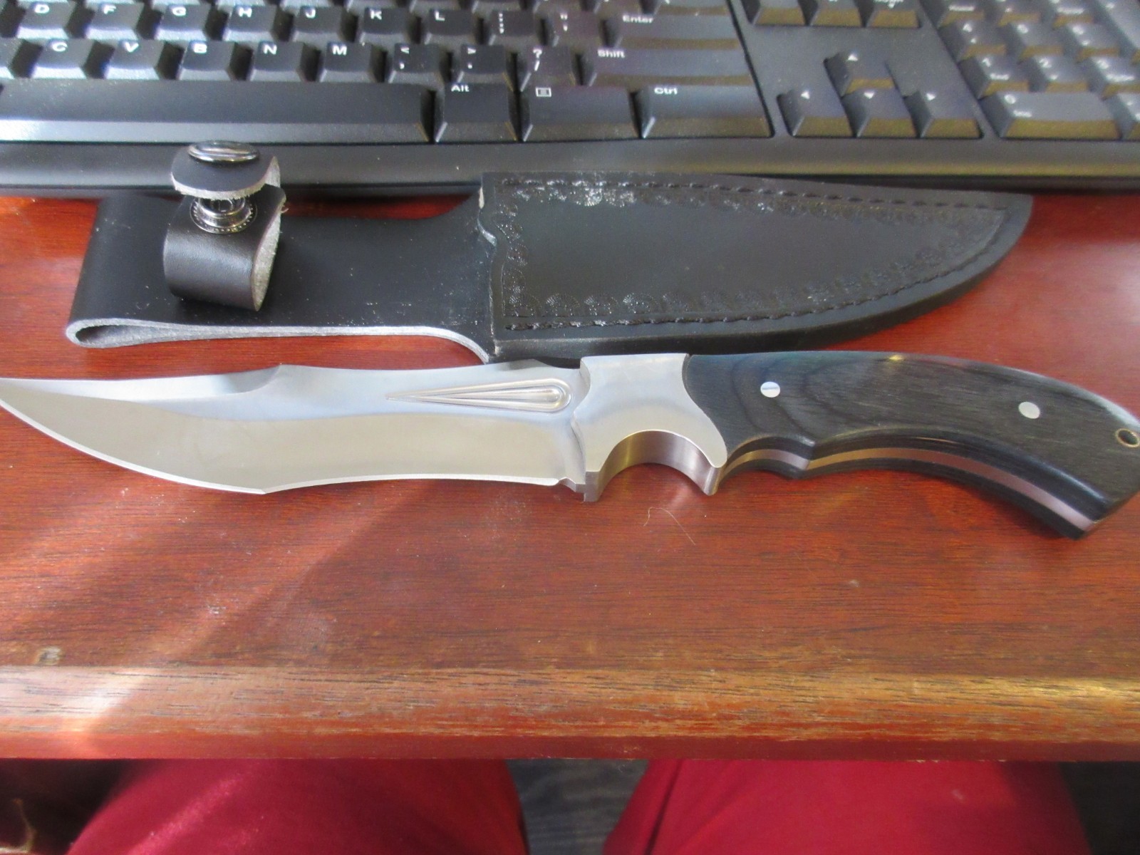 Hunting Knife Unbranded Fixed Blade, w/sheath (Reproduction)