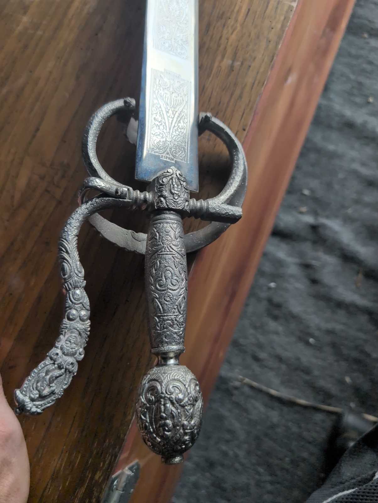 Vintage Felipe II Decorative Sword NO SCABBARD Replica NOT SHARP ONLY POINTY