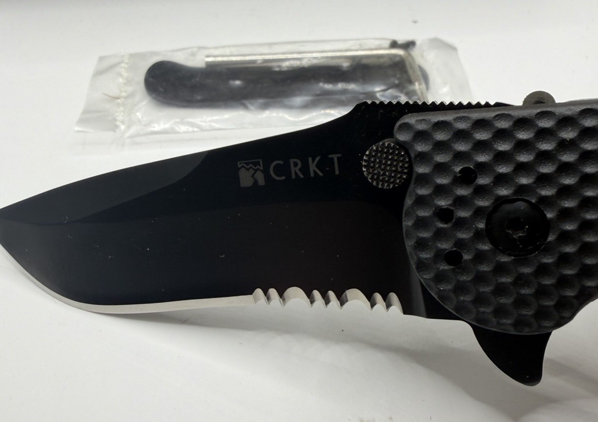 VINTAGE CRKT M1-13K Lightfoot M1 Greg Lightfoot Tanto Folding Knife NOS