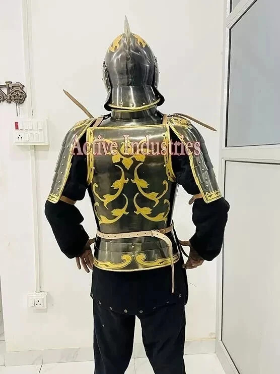 Medieval Armor Half Body Armor suit With Helmet breastplate French Cuirassier