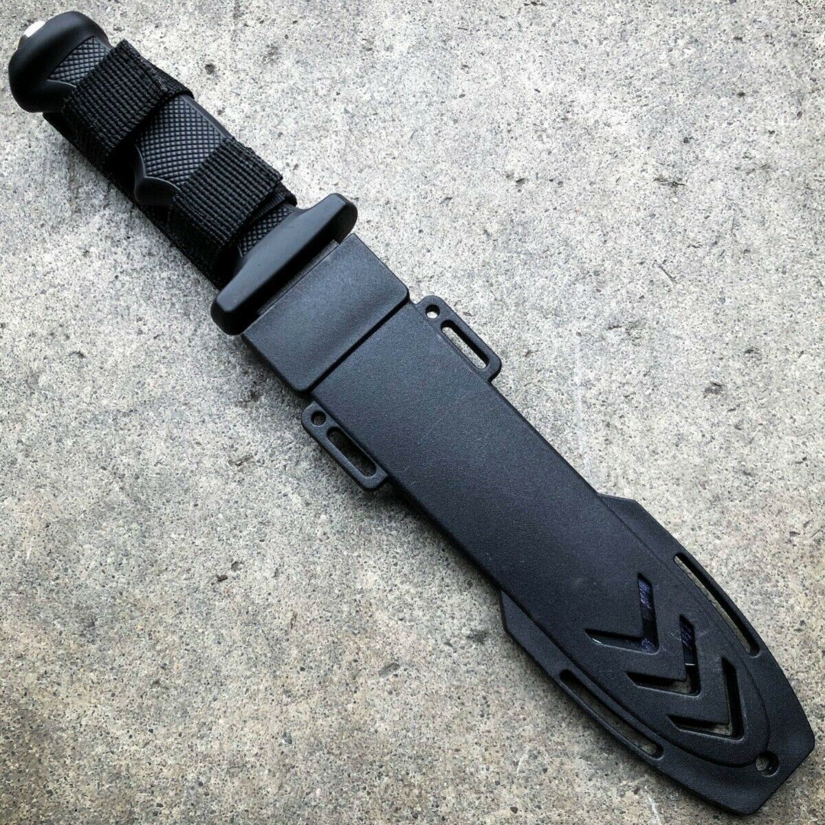12.5 Military Tactical USA AMERICAN FLAG Fixed Blade Bowie Knife w/ Sheath NEW