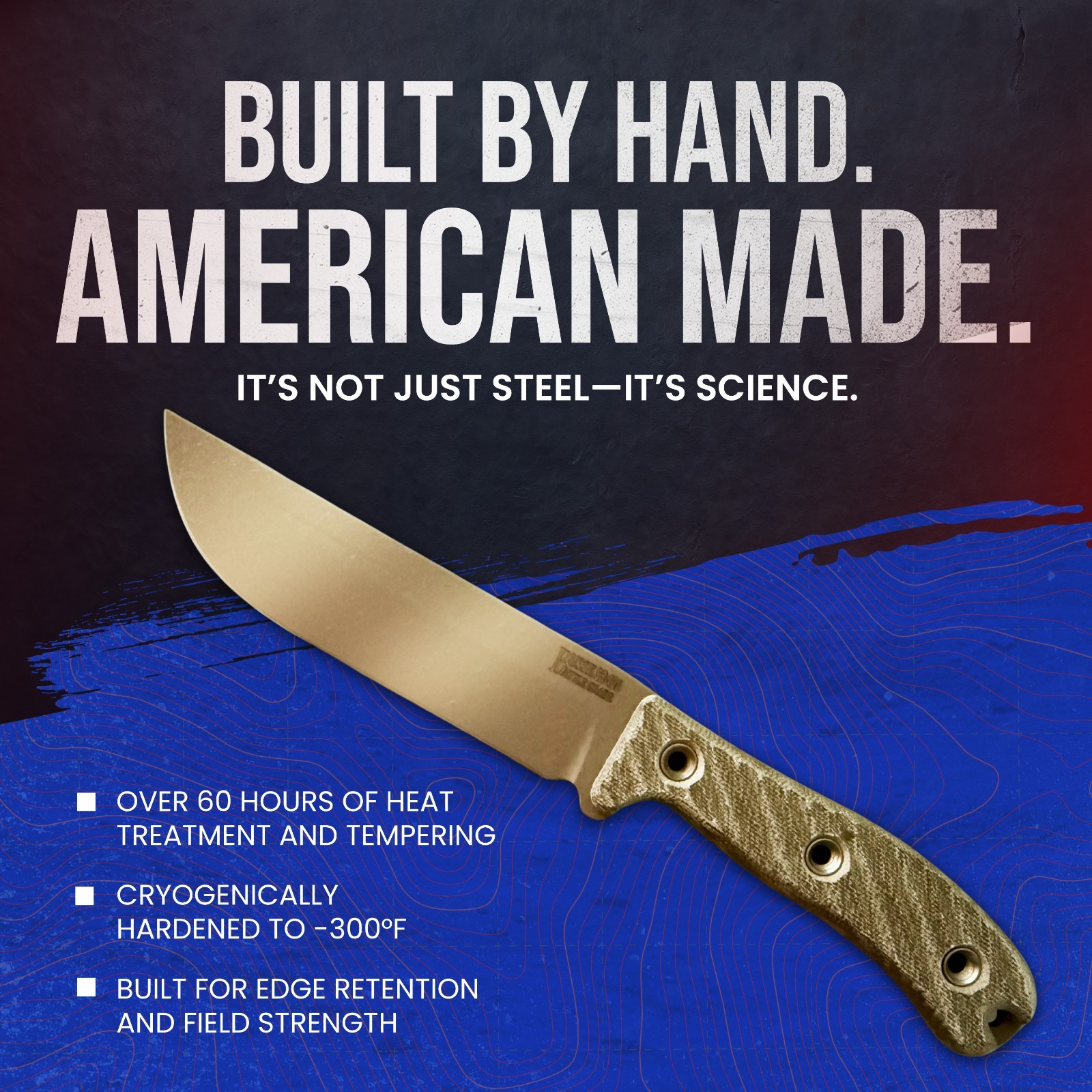 Busse Combat knife Desert Patrol Field Survival Knife by Jerry Busse – Full Tang