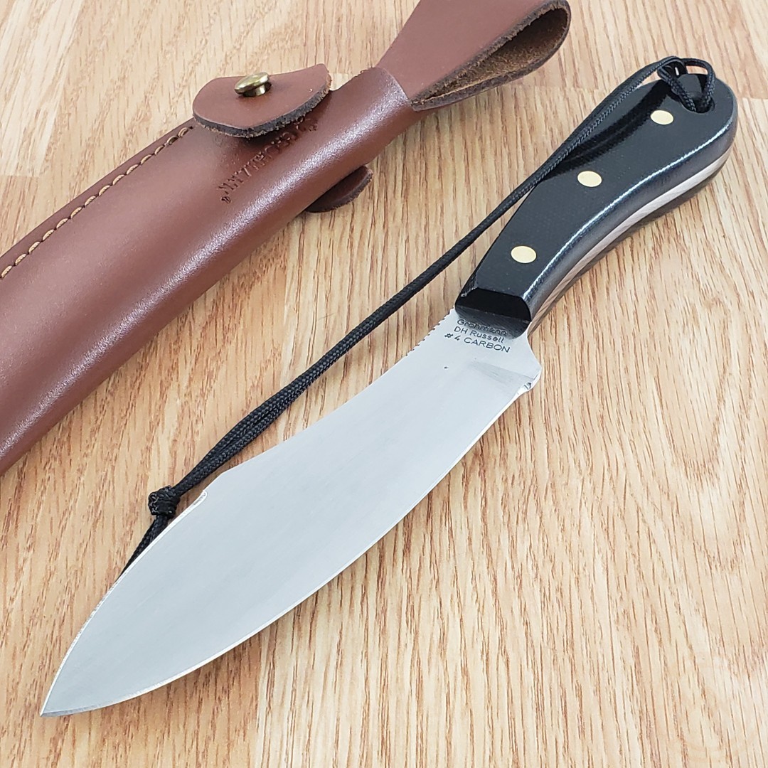Grohmann Survival Fixed Knife 5.5″ Carbon Steel Full Tang Blade Micarta Handle