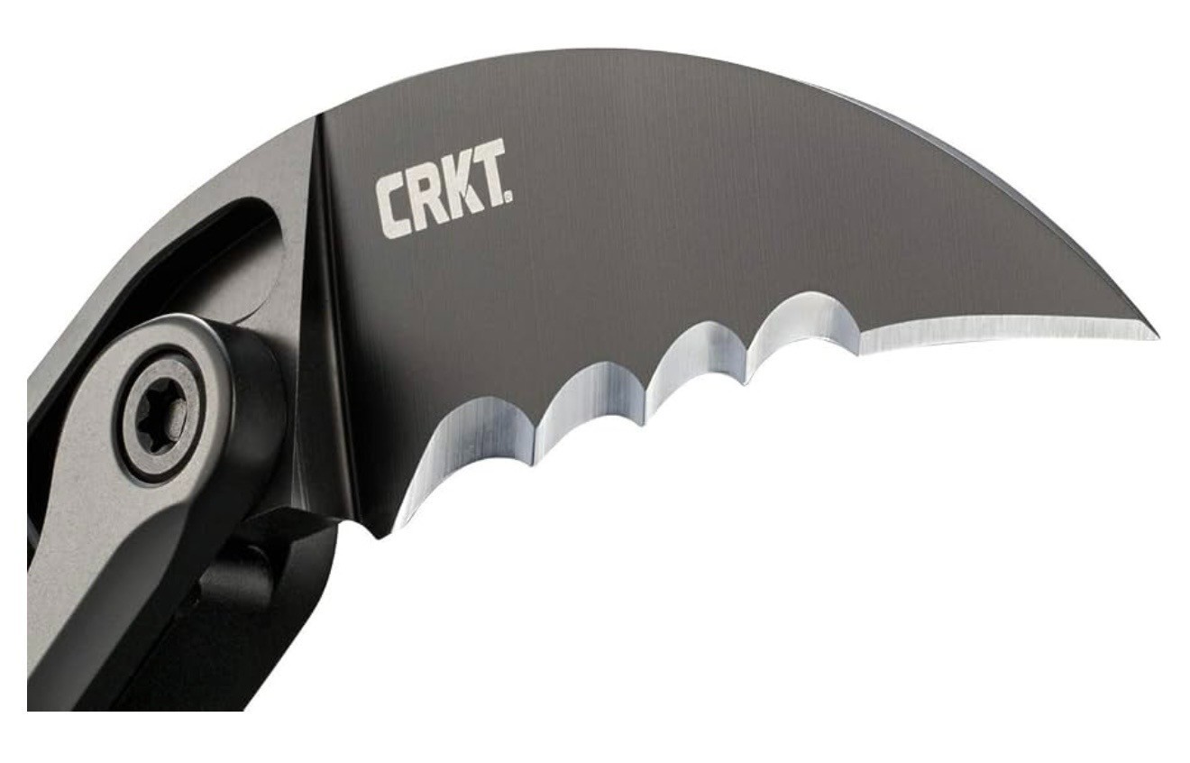 CRKT Provoke Folding Knife with Kinematic: Morphing Karambit, D2 Veff Serrations