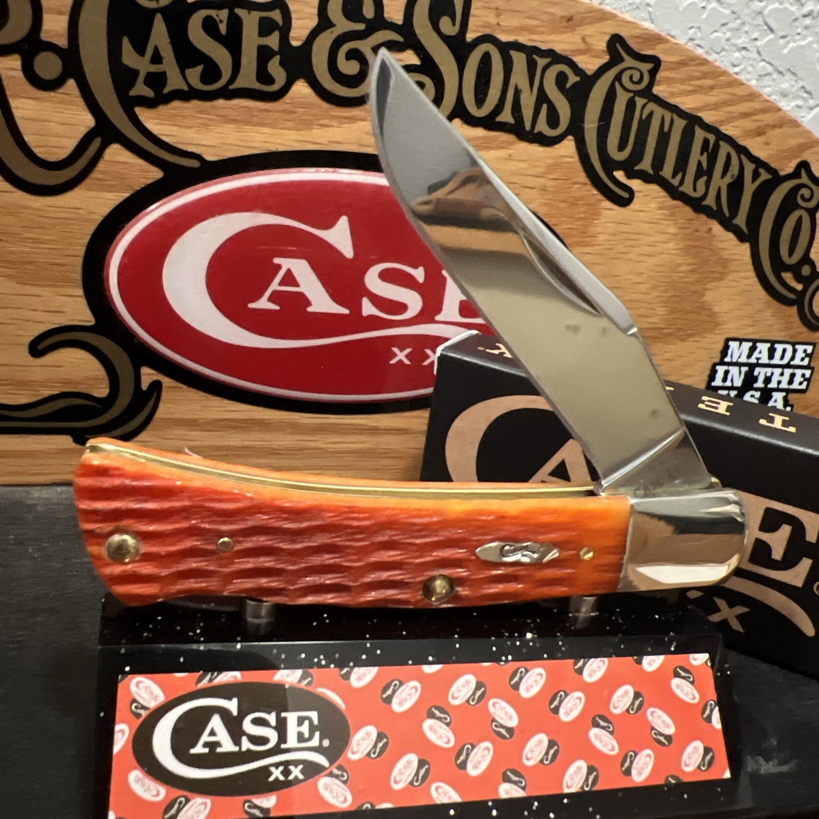2026 CASE XX TEQUILA SUNRISE BONE CRANDALL JIGGED CASE AXE HANDLE BR61135 SS NIB