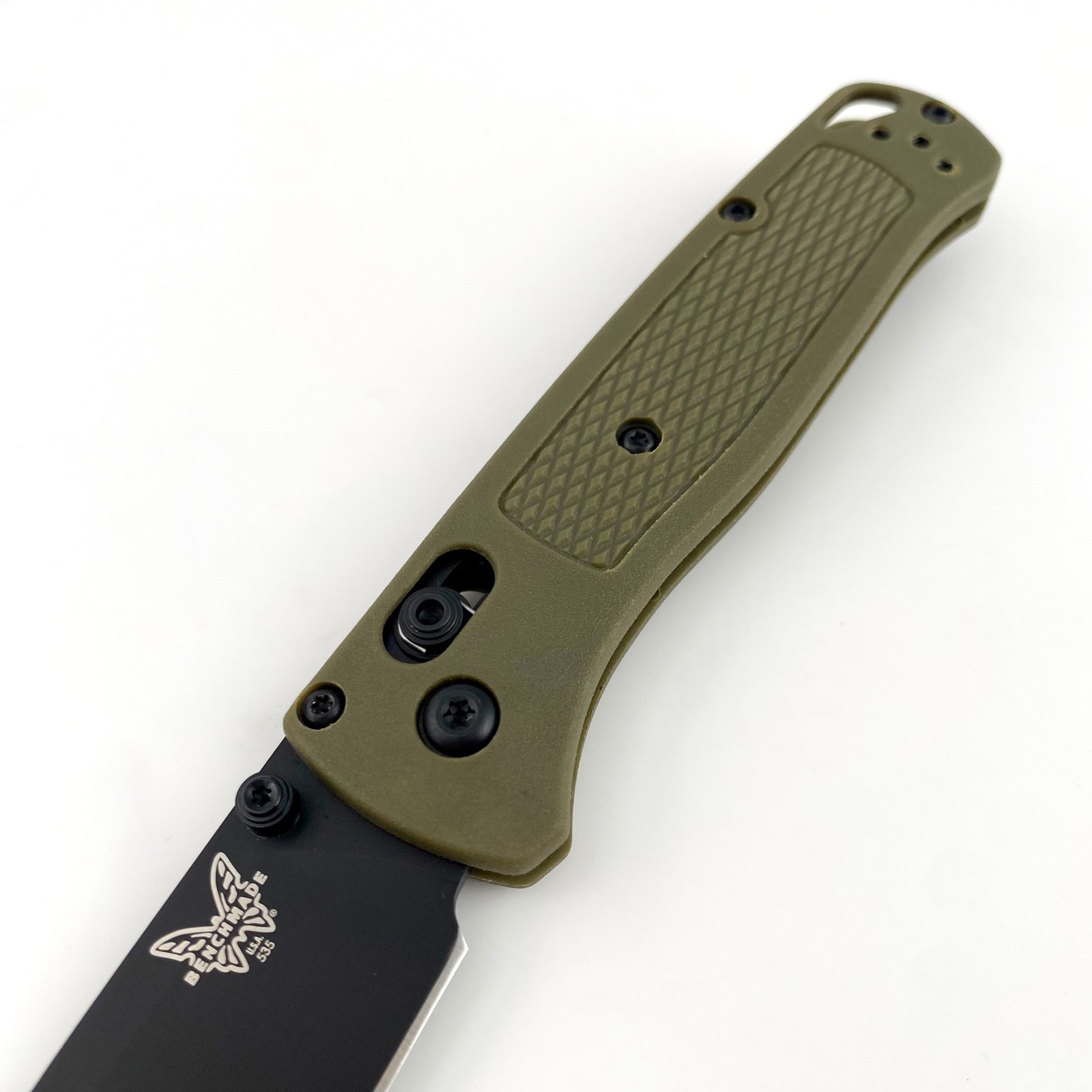 Benchmade 535 Bugout Green CF-Elite Handle CPM-S30V Blade Folding Knife