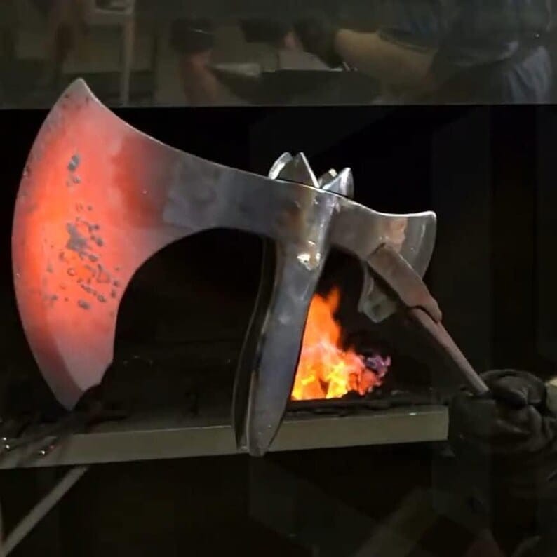 Hand Forged God Of War Functional Axe GOD OF WAR Fully Upgrade Replica Axe
