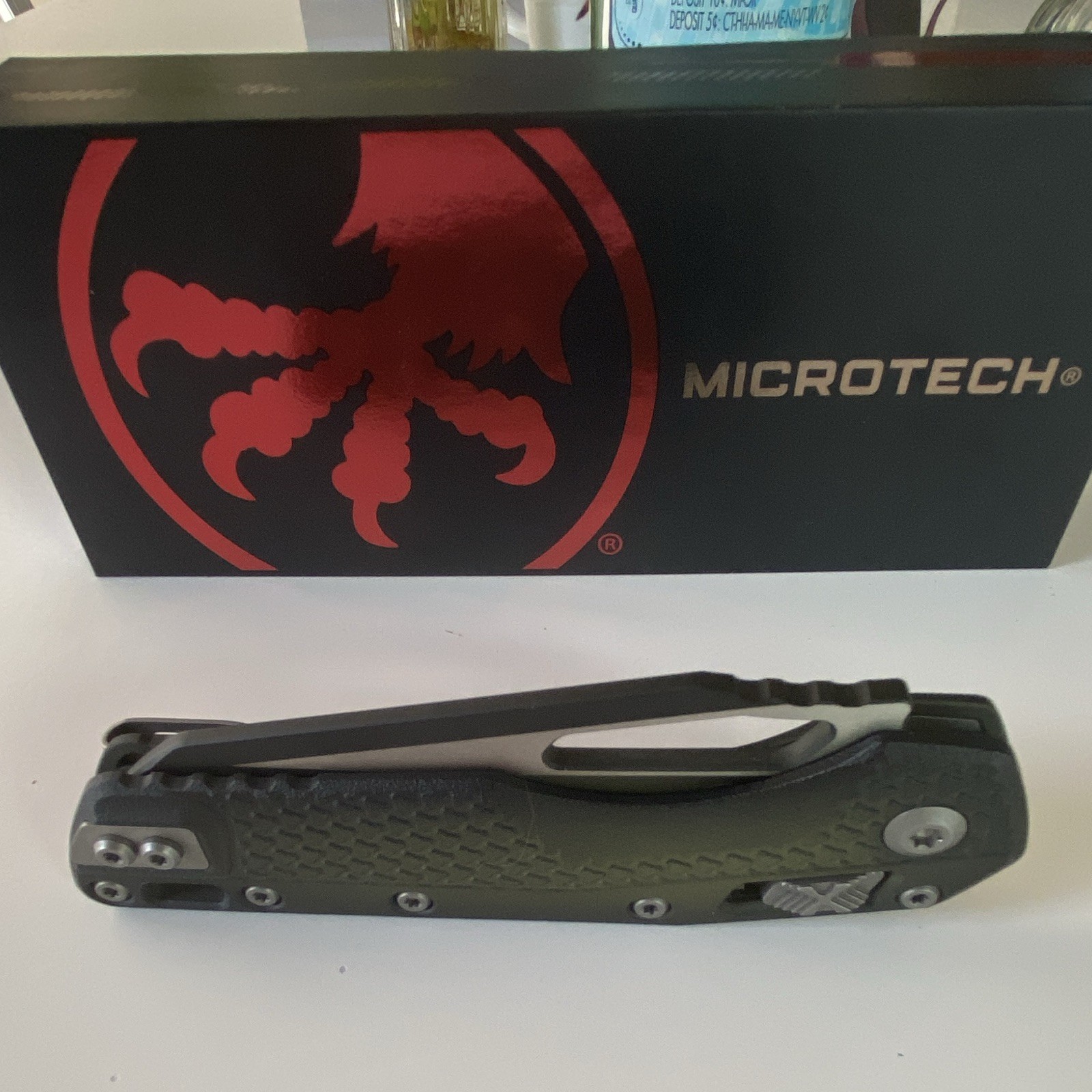 Microtech MSI S/E Tri-Grip Polymer Faded Bazooka RAM-LOK Manual Plain