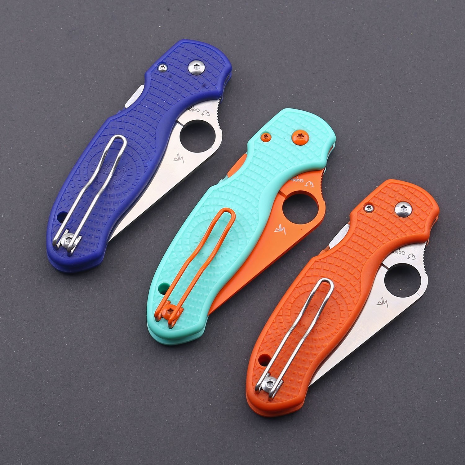 Orange Pocket Knife Folding Blade Pocket Knives Hunting Camping Edc Tool Nylon