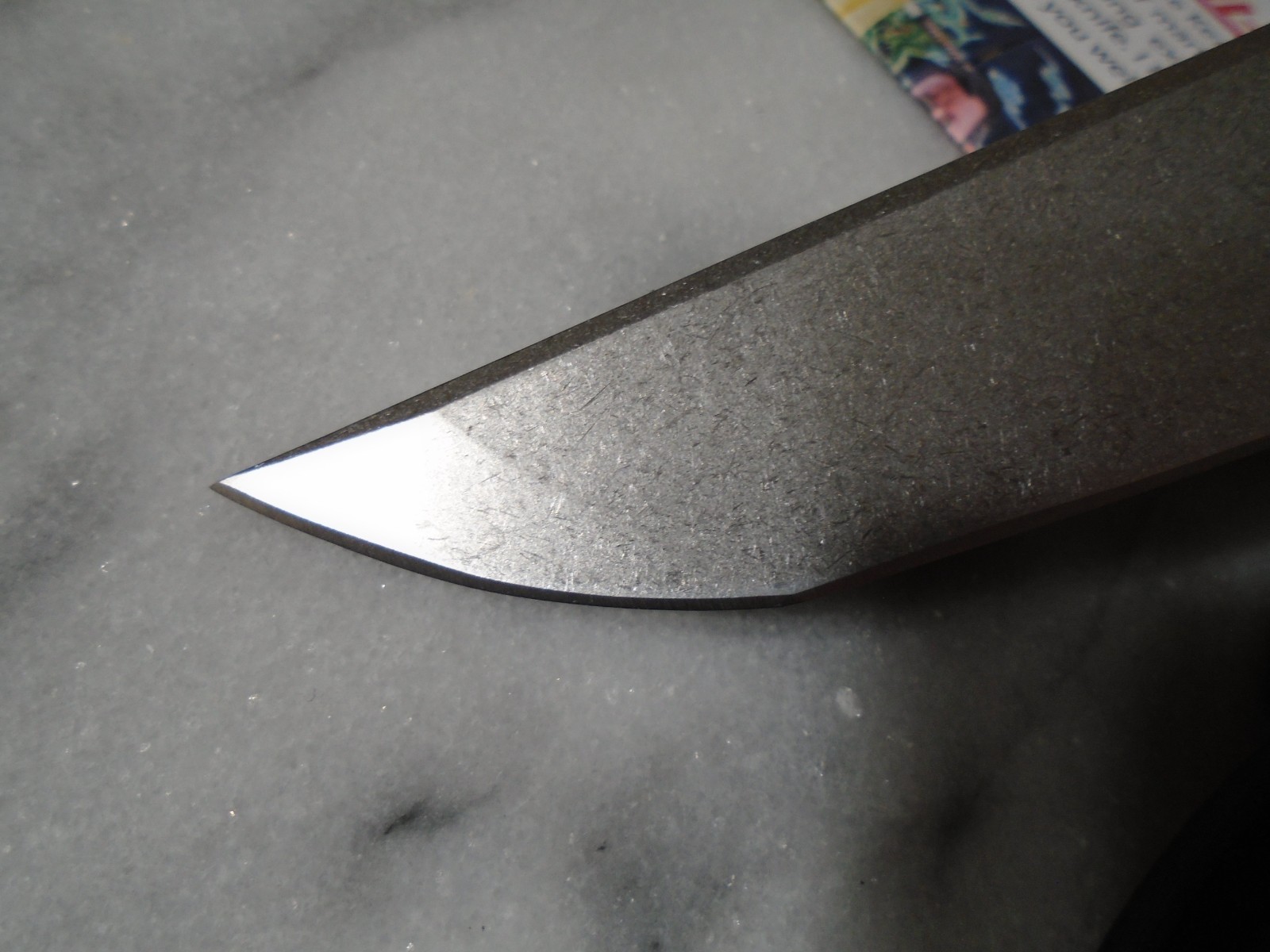Kensei Oni-Shin Full Tang Japanese Tanto Fixed Blade Knife KE011 Leather Sheath