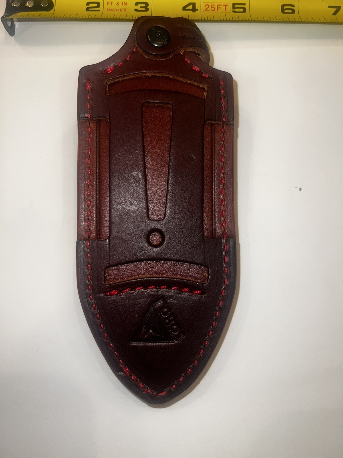 FOBOS knives EDC 5.5″ leather sheath minty condition treated leather