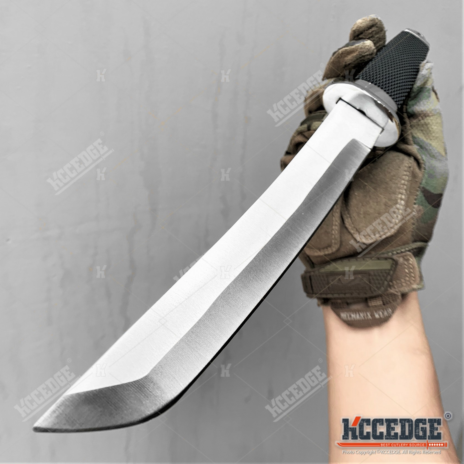 12.5″ SAMURAI STYLE TANTO FIXED BLADE KNIFE RAZOR SHAR EDGE TACTICAL KNIFE